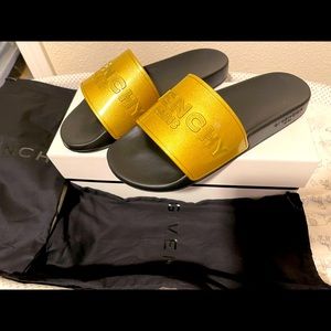 givenchy slides gold
